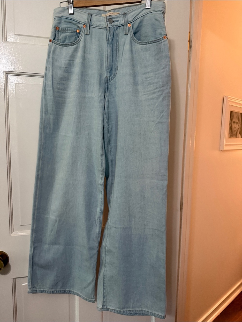 Levi's Light Blue Wide-Leg Jeans